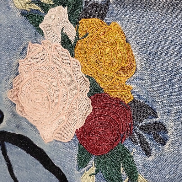 Here Comes the Bride Embroidered Jean Jacket - Picture 3 of 8